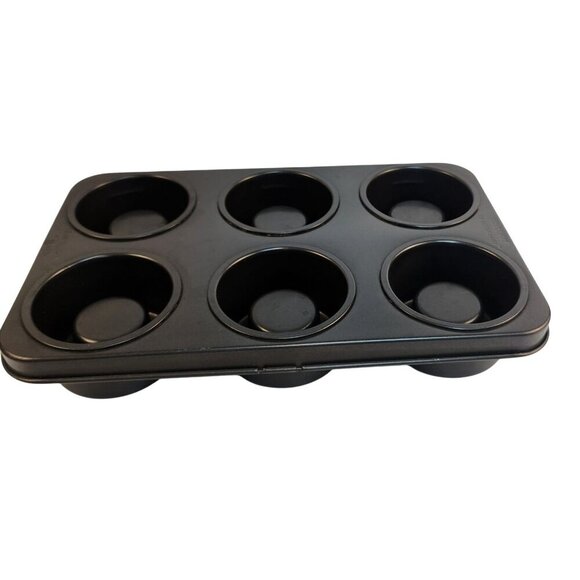 Non-Stick 6-Cavity Donut Pan For Baking  Heavy-Duty Carbon Steel For Muffins Or - Picture 1 of 6